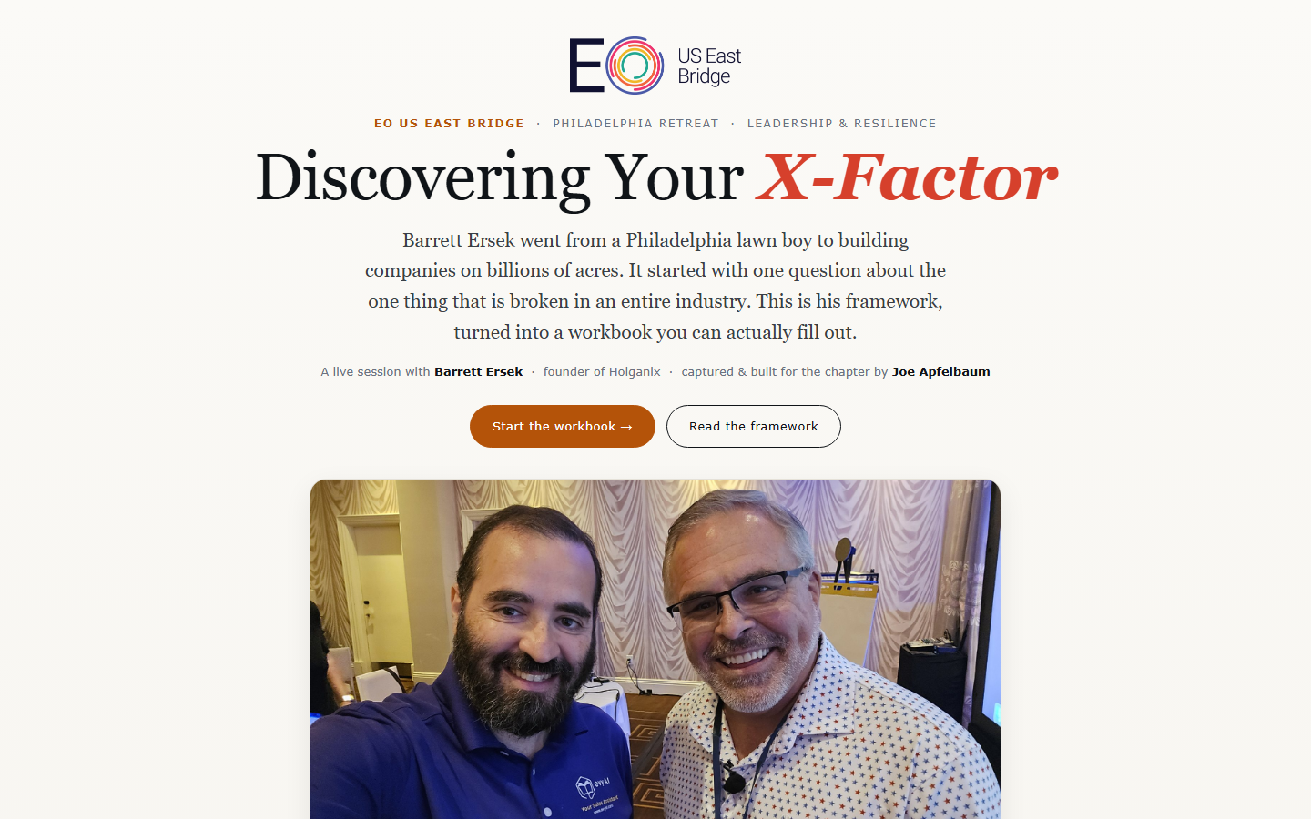 Barrett Ersek X-Factor Workbook screenshot
