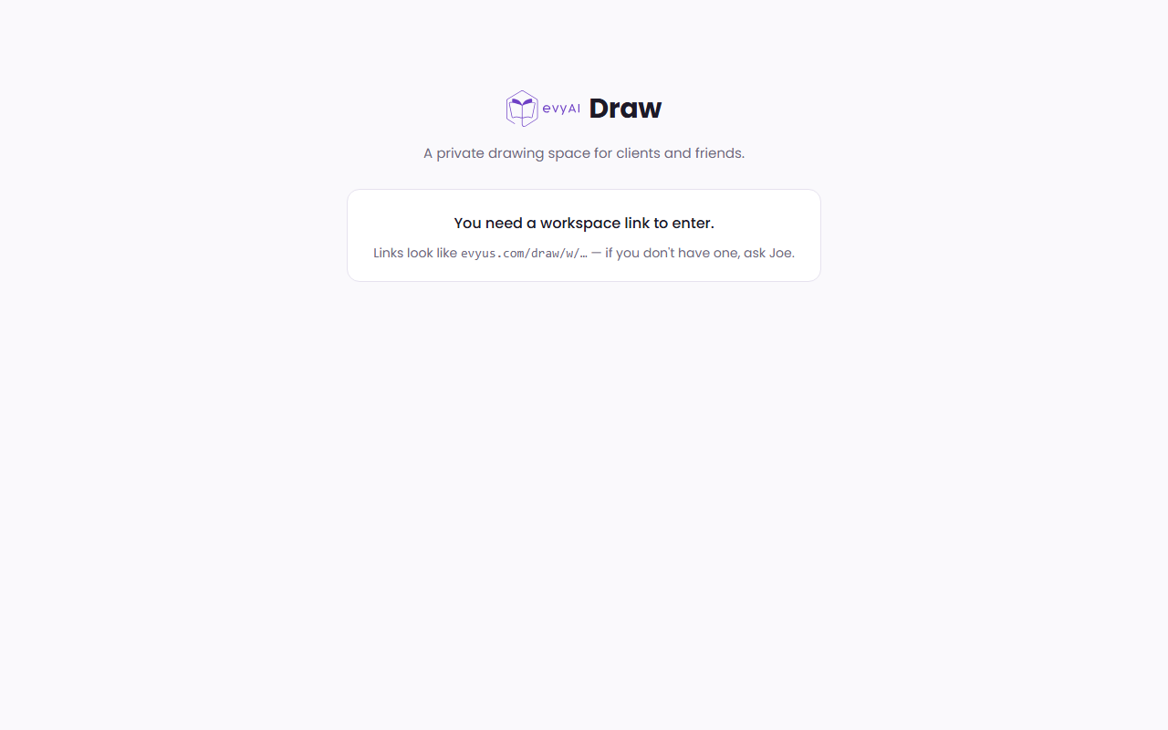 evyAI Draw — Self-Hosted Whiteboard screenshot