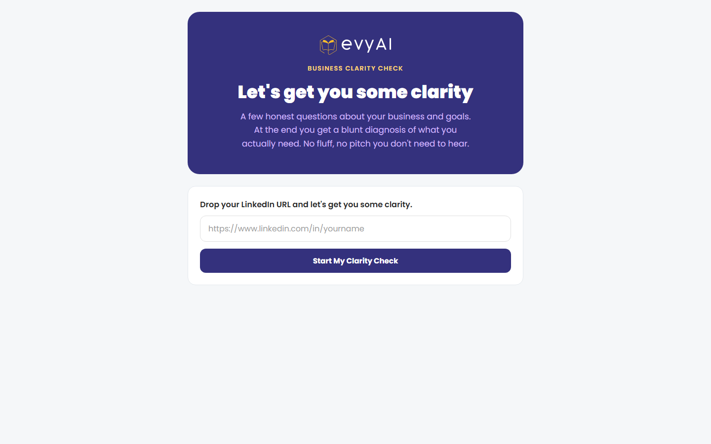 Business Clarity Framework screenshot